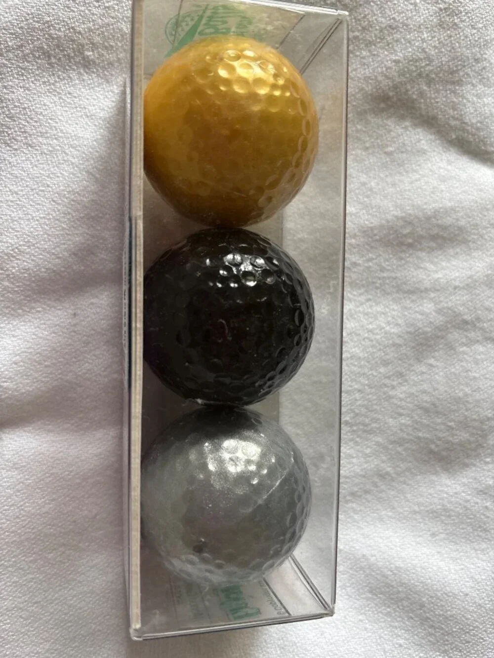 Y2K New York Golf Balls Gift Set - Gold Black & Silver - Broadway & Times Squar - Picture 4 of 9